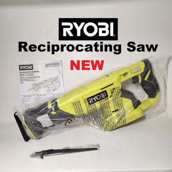 New RYOBI ONE+ 18V Cordless Reciprocating Saw P519 (Tool + blade Only) new